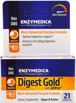 Digest Gold with ATPro, 21 Capsules by Enzymedica-Kosttillskott, Enzymer, Hälsa