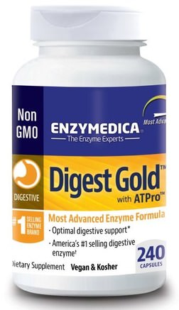 Digest Gold with ATPro, 240 Capsules by Enzymedica-Kosttillskott, Matsmältningsenzymer