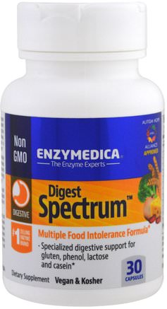 Digest Spectrum, 30 Capsules by Enzymedica-Kosttillskott, Enzymer