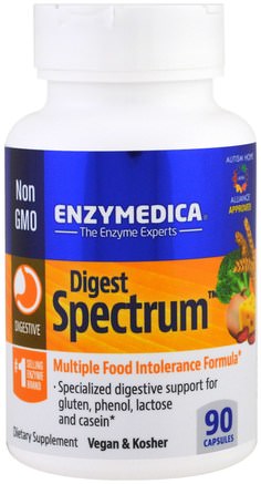 Digest Spectrum, 90 Capsules by Enzymedica-Kosttillskott, Matsmältningsenzymer