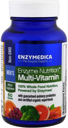 Enzyme Nutrition Multi-Vitamin, Mens, 60 Capsules by Enzymedica-Vitaminer, Män Multivitaminer