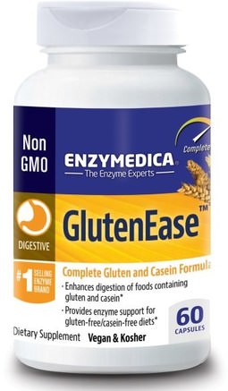 GlutenEase, 60 Capsules by Enzymedica-Kosttillskott, Matsmältningsenzymer