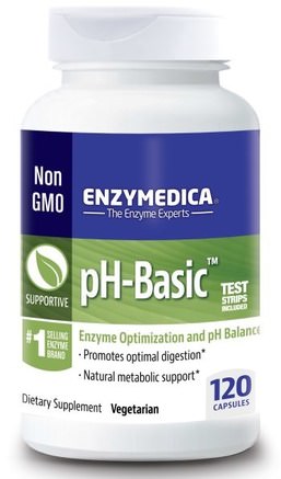 pH-Basic, 120 Capsules by Enzymedica-Hälsa, Ph-Balans Alkalisk