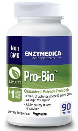 Pro-Bio, Guaranteed Potency Probiotic, 90 Capsules by Enzymedica-Kosttillskott, Probiotika, Stabiliserade Probiotika