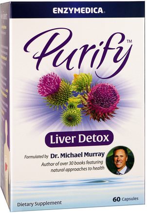 Purify, Liver Detox, 60 Capsules by Enzymedica-Hälsa, Leverstöd