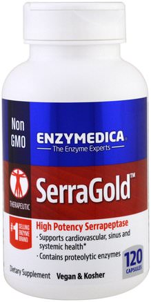 SerraGold, 120 Capsules by Enzymedica-Kosttillskott, Enzymer