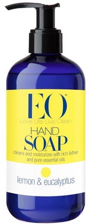Hand Soap, Lemon & Eucalyptus, 12 fl oz (355 ml) by EO Products-Bad, Skönhet, Tvål