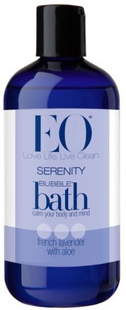 Serenity Bubble Bath, French Lavender with Aloe, 12 fl oz (355 ml) by EO Products-Bad, Skönhet, Bubbelbad
