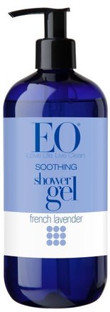 Soothing Shower Gel, French Lavender, 16 fl oz (473 ml) by EO Products-Bad, Skönhet, Duschgel