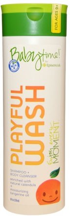Playful, Wash Shampoo + Body Cleanser, 8 fl oz (236 ml) by Episencial-Bad, Skönhet, Schampo, Barnschampo, Duschgel, Barn Kroppsvask, Barn Duschgel