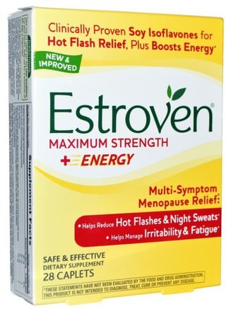 Estroven, Maximum Strength + Energy, 28 Caplets by Estroven-Hälsa, Kvinnor, Klimakteriet