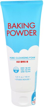Baking Powder, Pore Cleansing Foam, 5.41 fl oz (160 ml) by Etude House-Bad, Skönhet, Ansiktsvård, Ansiktsrengöring