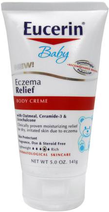 Baby, Eczema Relief, Body Creme, 5.0 oz (141 g) by Eucerin-Bad, Skönhet, Body Lotion, Eucerin Eksem, Baby Lotion