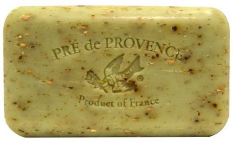 Pre de Provence, Bar Soap, Sage, 5.2 oz (150 g) by European Soaps-Bad, Skönhet, Tvål, Sheasmör