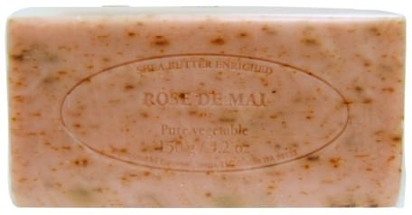 Pre De Provence, Rose de Mai, Bar Soap, 5.2 oz (150 g) by European Soaps-Bad, Skönhet, Tvål