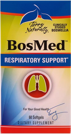 Terry Naturally, Bosmed, Respiratory Support, 60 Softgels by EuroPharma-Hälsa, Lung Och Bronkial