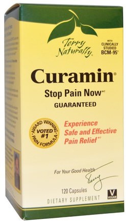 Terry Naturally, Curamin, 120 Capsules by EuroPharma-Kosttillskott, Antioxidanter, Curcumin, Curamin
