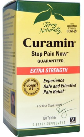 Terry Naturally, Curamin, Extra Strength, 120 Tablets by EuroPharma-Kosttillskott, Antioxidanter, Curcumin, Curamin