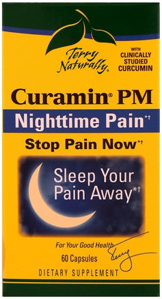 Terry Naturally, Curamin PM, Nighttime Pain, 60 Capsules by EuroPharma-Hälsa