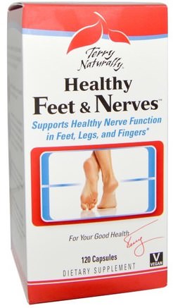 Terry Naturally, Healthy Feet & Nerves, 120 Capsules by EuroPharma-Hälsa, Anti Stress