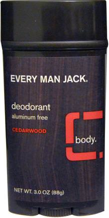 Deodorant, Cedarwood, 3.0 oz (88 g) by Every Man Jack-Bad, Skönhet, Deodorant