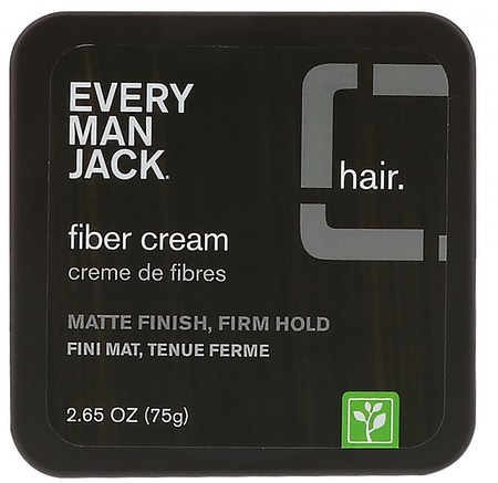 Fiber Cream, 2.65 oz (75 g) by Every Man Jack-Skönhet, Ansiktsvård