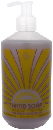 Hand Soap, Coconut Pineapple, 12 fl oz (354 ml) by Everyday Coconut-Bad, Skönhet, Tvål, Hem
