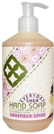 Hand Soap, Lavender Spice, 12 fl oz (354 ml) by Everyday Shea-Bad, Skönhet, Argan Bad, Tvål