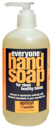 Hand Soap, Apricot + Vanilla, 12.75 fl oz (377 ml) by Everyone-Bad, Skönhet, Tvål