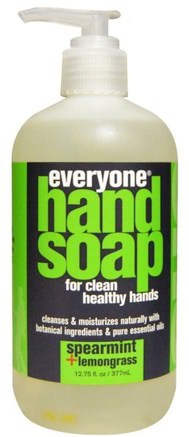 Hand Soap, Spearmint + Lemongrass, 12.75 fl oz (377 ml) by Everyone-Bad, Skönhet, Tvål