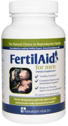 FertilAid for Men, 90 Capsules by Fairhaven Health-Hälsa, Män