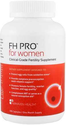 FH Pro for Women, Clinical-Grade Fertility Supplement, 180 Capsules by Fairhaven Health-Kosttillskott, Homeopati Kvinnor