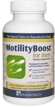 MotilityBoost for Men, 60 Capsules by Fairhaven Health-Hälsa, Män