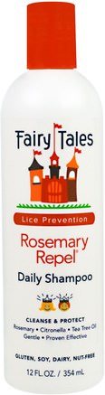 Rosemary Repel Daily Shampoo, Lice Prevention, 12 fl oz (354 ml) by Fairy Tales-Bad, Skönhet, Hår, Hårbotten, Schampo
