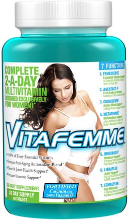 Vitafemme, Multivitamin, 60 Tablets by FEMME-Vitaminer, Kvinnor Multivitaminer
