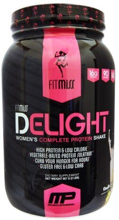 Delight, Womens Complete Protein Shake, Vanilla Chai, 2 lbs (907 g) by FitMiss-Sport, Kvinnors Sportprodukter