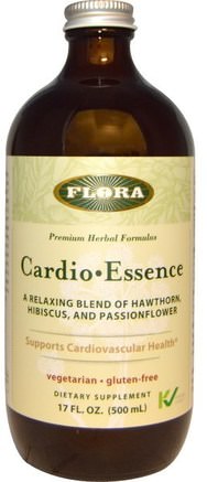 Cardio Essence, Gluten-Free, 17 fl oz (500 ml) by Flora-Hälsa, Hjärtkardiovaskulär Hälsa, Hjärtstöd