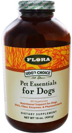Udos Choice, Pet Essentials for Dogs, 16 oz (454 g) by Flora-Husdjursvård, Husdjur Hundar, Efas För Husdjur