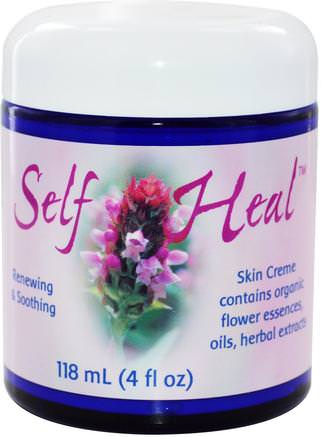Self Heal Skin Cream, 4 fl oz (118 ml) by Flower Essence Services-Örter, Blomstermedel, Hud