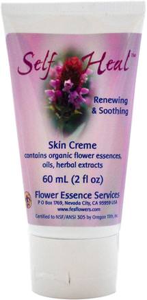 Self Heal Skin Creme, 2 fl oz (60 ml) by Flower Essence Services-Örter, Blomstermedel, Hud