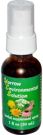 Yarrow Environmental Solution Spray, 1 fl oz (30 ml) by Flower Essence Services-Sverige