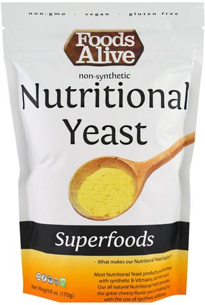 Superfoods, Nutritional Yeast, 6 oz (170 g) by Foods Alive-Kosttillskott, Superfoods