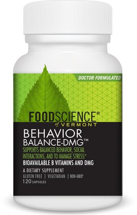 Behavior Balance-DMG, 120 Capsules by FoodScience-Kosttillskott, Dmg (N-Dimetylglycin)
