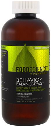 Behavior Balance-DMG Liquid, 12 fl oz (360 ml) by FoodScience-Kosttillskott, Dmg (N-Dimetylglycin), Hälsa, Anti Stress