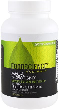 Mega Probiotic-ND, 120 Capsules by FoodScience-Kosttillskott, Probiotika