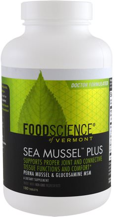 Sea Mussel Plus, 180 Tablets by FoodScience-Kosttillskott, Grönsaksmussla