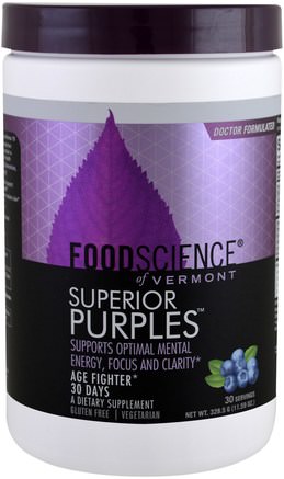 Superior Purples, 11.59 oz (328.5 g) by FoodScience-Kosttillskott, Superfoods