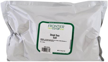 Dead Sea Salt, 5 lb (2.3 kg) by Frontier Natural Products-Bad, Skönhet, Badsalter