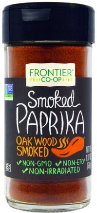 Smoked Paprika, Oak Wood Smoked, 1.87 oz (53 g) by Frontier Natural Products-Mat, Kryddor Och Kryddor, Paprika