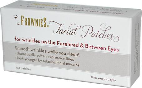Facial Patches, For Foreheads & Between Eyes, 144 Patches by Frownies-Skönhet, Ansiktsvård